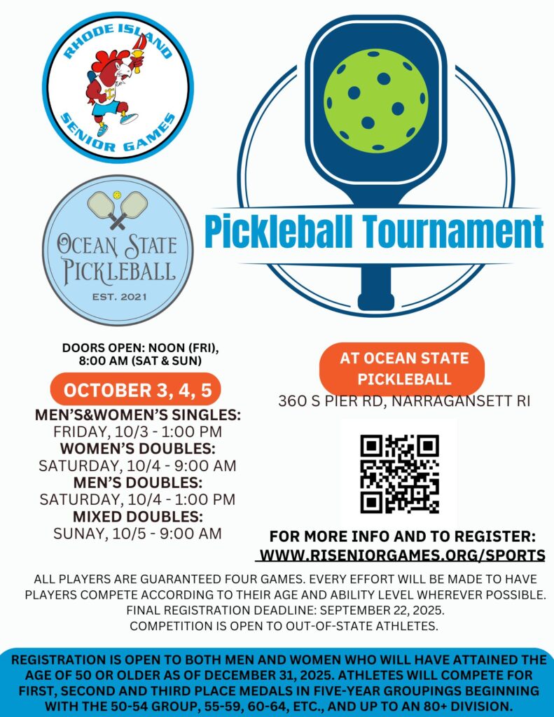 Senior Games Tournament - Ocean State Pickleball