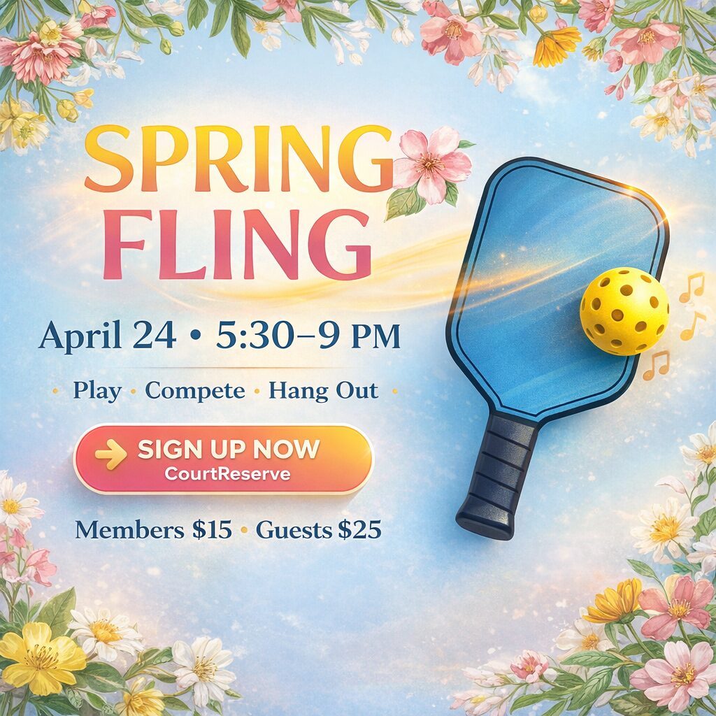 2026 Ocean State Pickleball Spring Fling - April 24 530pm - 9pm