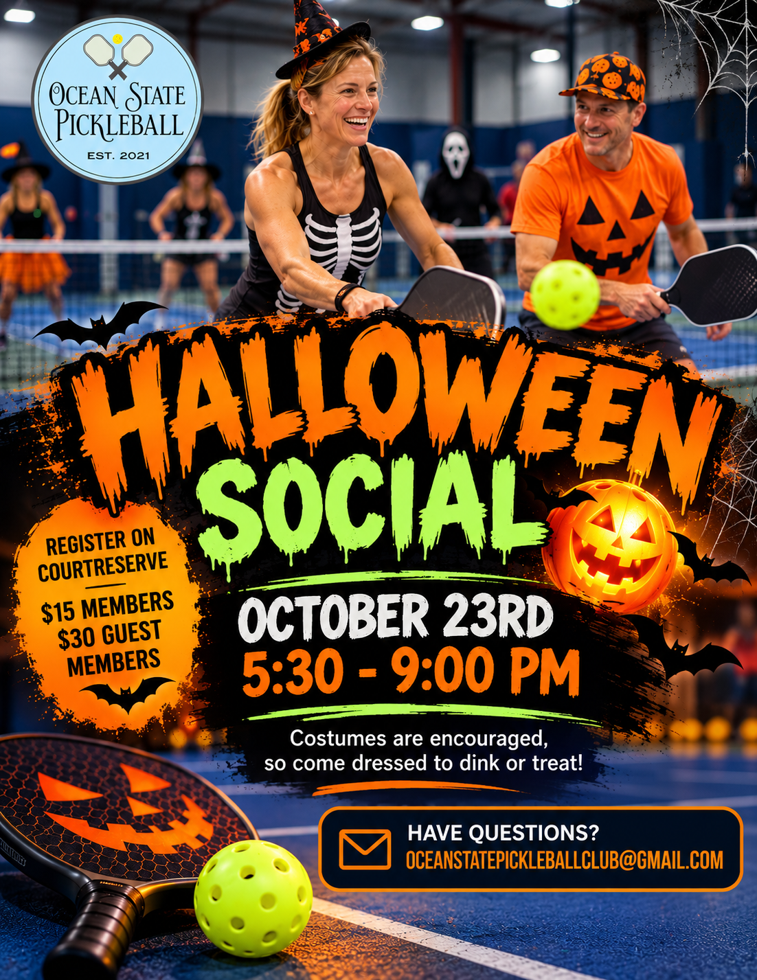 Halloween Social At Ocean State Pickleball Club 2026